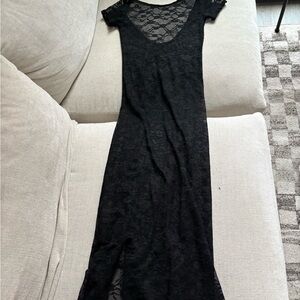 Elegant Black Lace Dress